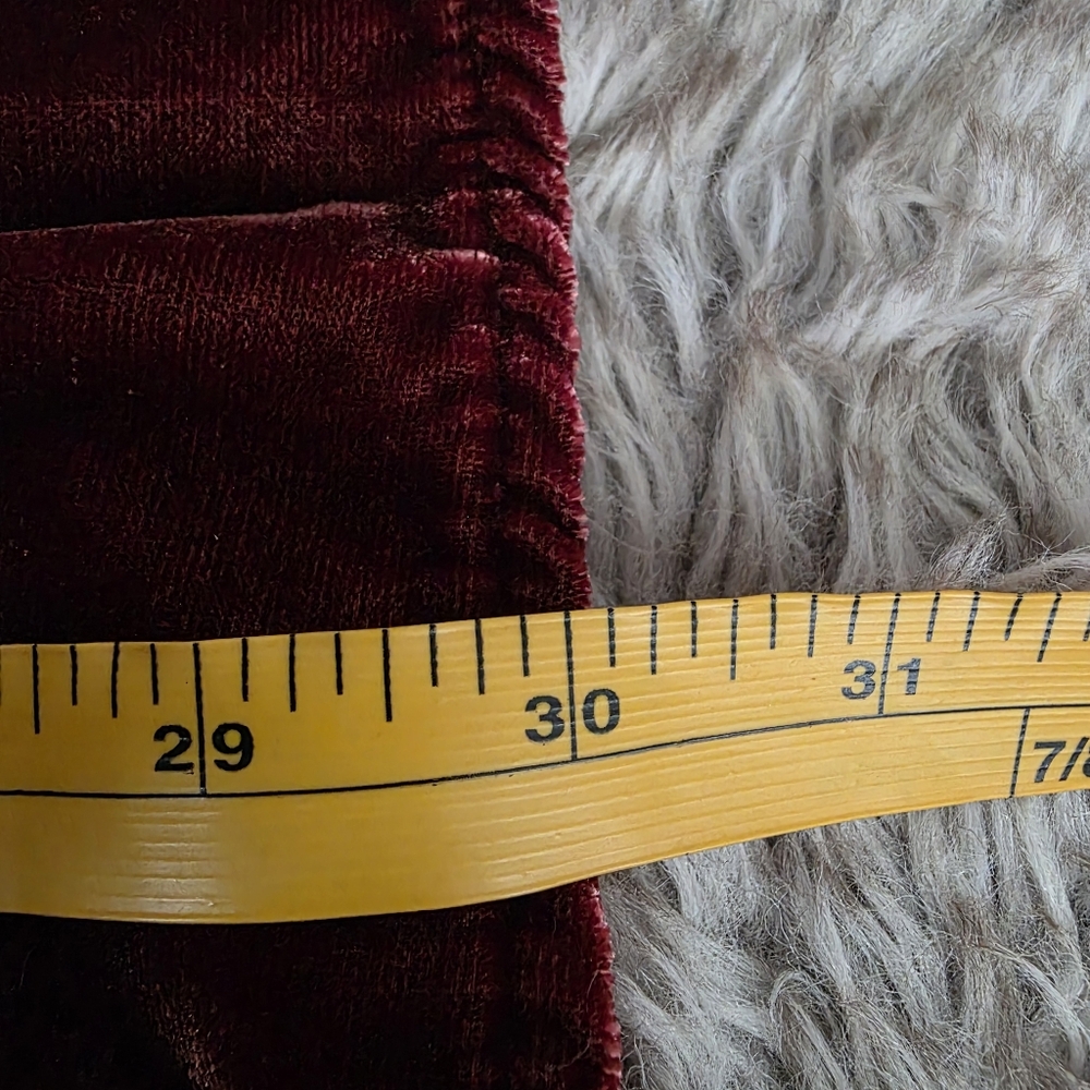 Velvet Smocked Mini Dress - Burgundy - Picture 16 of 16